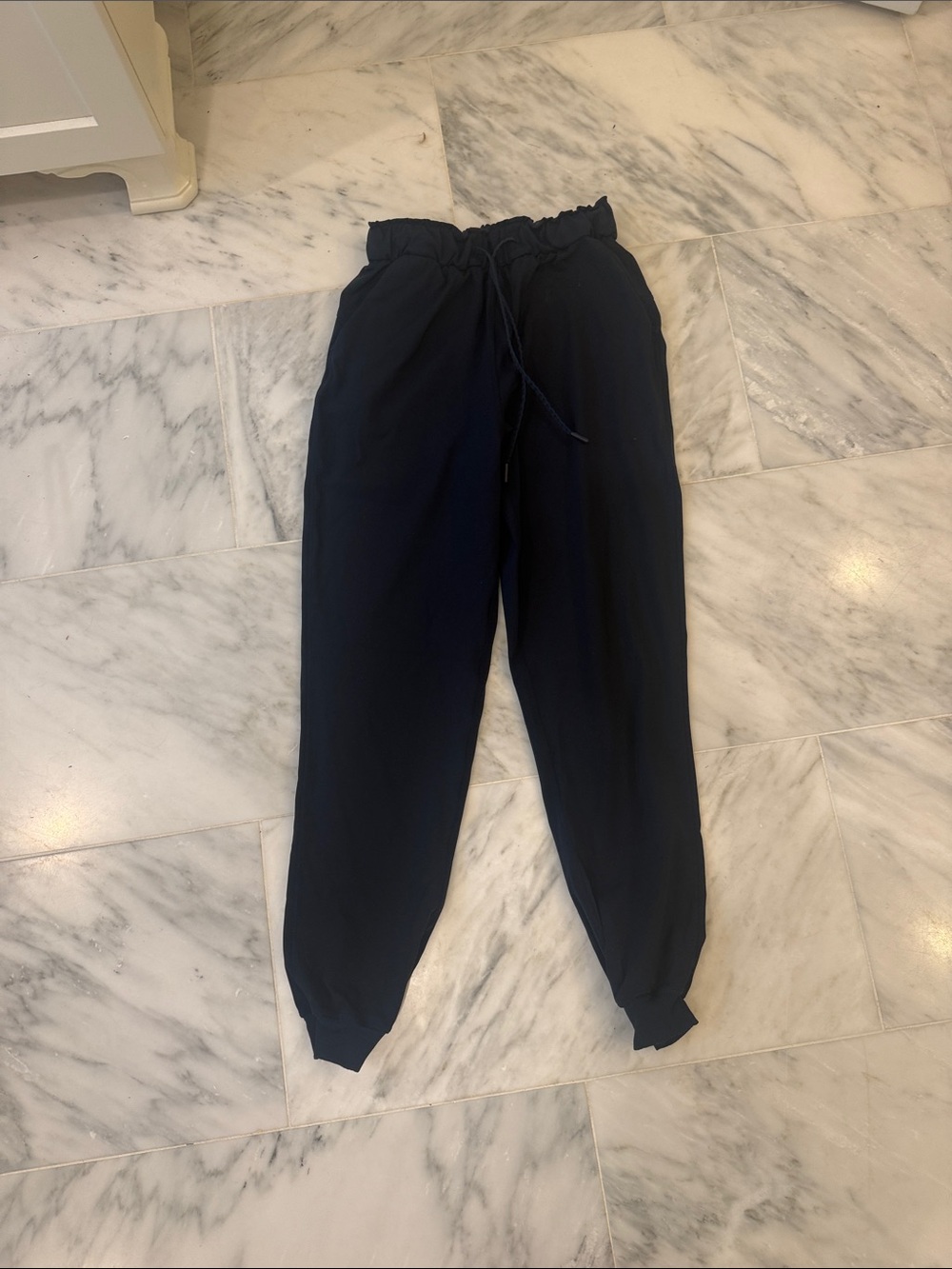lululemon athletica Black Drawstring Paperbag Jogger Pants